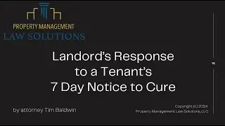 After Tenant Gives 7 Day Notice to Cure (under Florida Law)