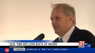 Sen. Tim Melson Back at Work