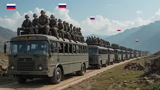 2 HOURS AGO! 245 Russian buses, carrying elite North Korean soldiers, were ambushed and destroyed.