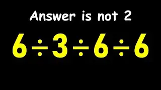 Most People Get This Simple Math Question Wrong!