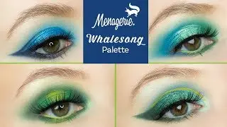 Menagerie Cosmetics Whalesong Palette | 4 looks, review & comparison swatches