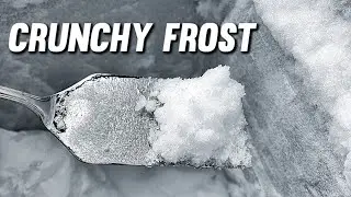 Humidifier Freezer Frost Ice Scraping and Eating ASMR