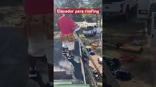 ASI se sube la teja con un elevador #shortvideo #viralvideo #roofing