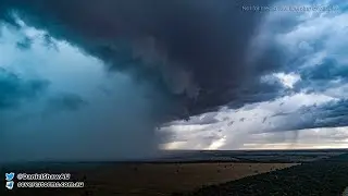 Incredible storm captured with drone near Cobar, NSW, Australia - 11 November, 2021