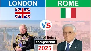 London and Rome comparison, cost of living  |UK  and Italy| compare cities | city comparison|