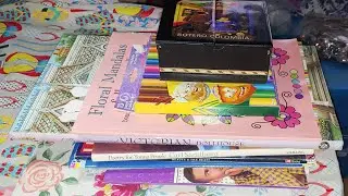 April 2021 Books, Supplies Haul. Flip Through Of Debbie Densham's New beautiful book Floral Mandalas