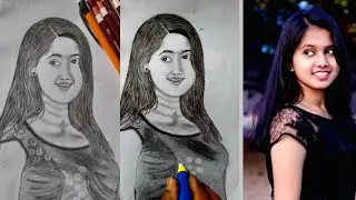 Girl sketching 💔😱 you will fall in love after watching this🤨
