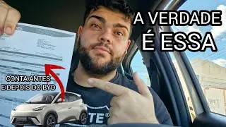 QUANTO AUMENTOU A CONTA O BYD DOLPHIN MINI?  COMPARATIVO ANTES E DEPOIS DO CARRO
