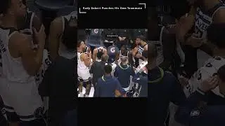 🤯 Rudy Gobert PUNCHES Teammate #nba #nbahighlights #basketball