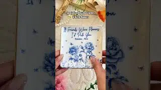 If Friends Were Flowers Toile Style Custom Birth Flowers | Personalized Jewelry Dish