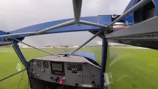 Flying the Superstol XL in the rain