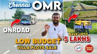 😍Villa Plots For Sale in Chennai OMR Thiruporur😍Onroad Investment Plot🤩 5Lakhs Save#home #land #plot