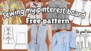 Beginner Sewing Tutorial: Front Tie Top with Puffy Sleeves