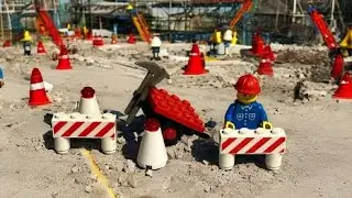 Building LEGO 6606 Road Works Barrow / Road Repair Set (1983)