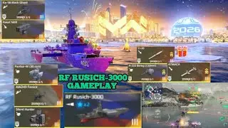 RF rusich-3000 new ship in with gameplay review | Modern warships#games