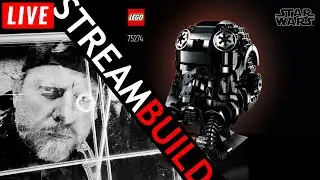 🔴 Building LEGO Star Wars Tie Fighter Pilot Helmet (75274) Live!