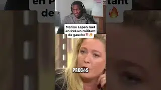 Marine lepen atomise un gauchiste ! #marinelepen #rassemblementnational #rn #france #gauche