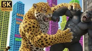 King Kong vs The Giant Taiger | The🐆 Revenge of the Beasts#USArmy#MonsterBattle#GiantCreatures🦍