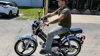 DRIVING THE LAZER 5 49CC 50CC MOPED SCOOTER FROM SAFERWHOLESALE.COM