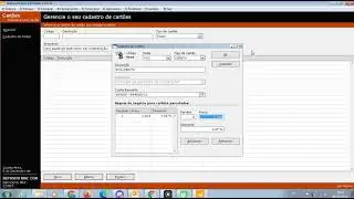Cadastro de Cart&otilde;es sistema ConnectStore
