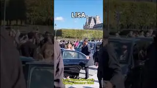 Lisa arrived at the LV Paris Fashion week #lisa #pfw