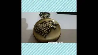GAME OF THRONES | HOUSE STARK BANNER | DIRE WOLF |        HAND CLOCK UNBOXING ..🐺🐺🐺🐺🐺⚡⚡⚡😘😘