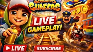 Subway 🚇 surfers game live streaming just for fun and chill with us no spam clean game