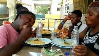 3 Guys vs 2 Ladies!!!Eating Challenge With Cash Prize!!! #games