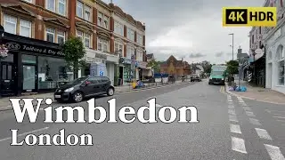 Walking around Wimbledon, Arthur Road, St Mary's Road, London Walking Tour 4K HDR