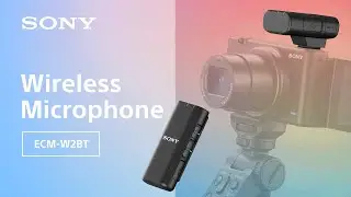 Sony | ECM-W2BT Wireless Microphone | Sony Digital Imaging Accessories