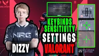 dizzy Valorant Settings Sensitivity Keybinds Crosshair and Setup Updated 2021