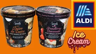 Specially Selected (Aldi) Ice Cream: Dulce de Leche and Strawberry Cheesecake Review