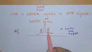 Satellite peaks in NMR#nmrspectroscopy #chemistrynotes #csirnetchemistry