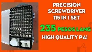 ✅Precision Mini Screwdriver 115 in 1 set Toolbox High Quality and Cheap Screwdriver in Shopee Review