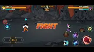 Playing stickman dragon fight 