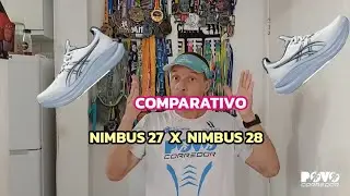 Comparativo Técnico Asics NIMBUS 28 vs Asics NIMBUS 27 o que mudou