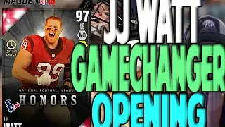 24 HOUR JJ WATT!! NEW 99 OVERALL -GAMECHANGER PACK OPENING | MADDEN 16 ULTIMATE TEAM PACK OPENING