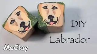 How to make a Labrador dog cane - DIY Polymer clay tutorial