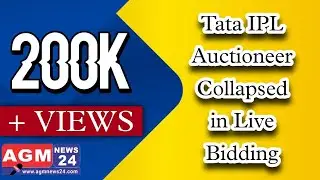 Tata IPL Auctioneer Collapsed in Live Bidding | @AGMNews24 | &copy; @starsports | #Agmnews24 #viralnews