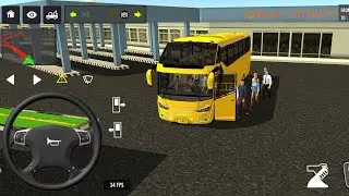 Euro Bus Driving Game 2024 Indonesia Bus Simulator Public Transportation Android Gameplay 838