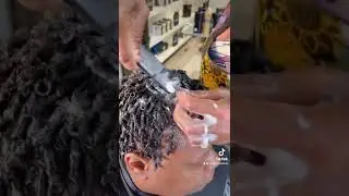 Comb twist curls  on short natural hair