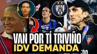 NUEVO ESCÁNDALO EN EL FÚTBOL DE ECUADOR (IDV demanda a Zubeldía y chang) Iván ¡Triviño tiembla!