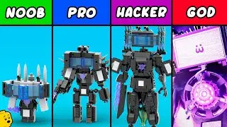Epic Skibidi Toilet LEGO: Building Titan TV Man | NOOB PRO HACKER GOD | Multiverse 025