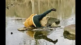 Donald Falling in River for Photo Op @styleicon #iconstyle #contest for #eltonjohnaidsfoundation '25