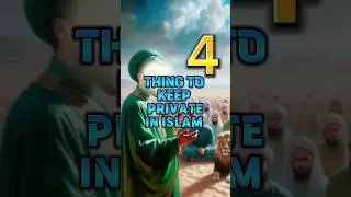 4 Things to Keep Private in Islam #islamicvideo #islam #private