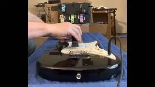 Demo of EBOW plus Guitar direct string synthesis effect device
