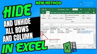 How to Hide and Unhide rows and columns in excel | Hide/unhide columns in Microsoft Excel