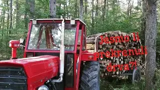 Pokvario sam traktor i vožnja drva iz šume