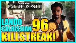 96 Lando Gameplay/Killstreak - Star Wars Battlefront 2