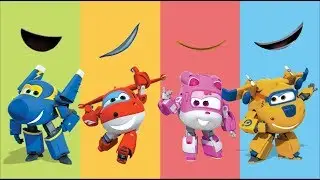 Wrong Mouth Super Wings Finger Family Nursery Rhymes Song Learn Colors for Kids and Toddlers